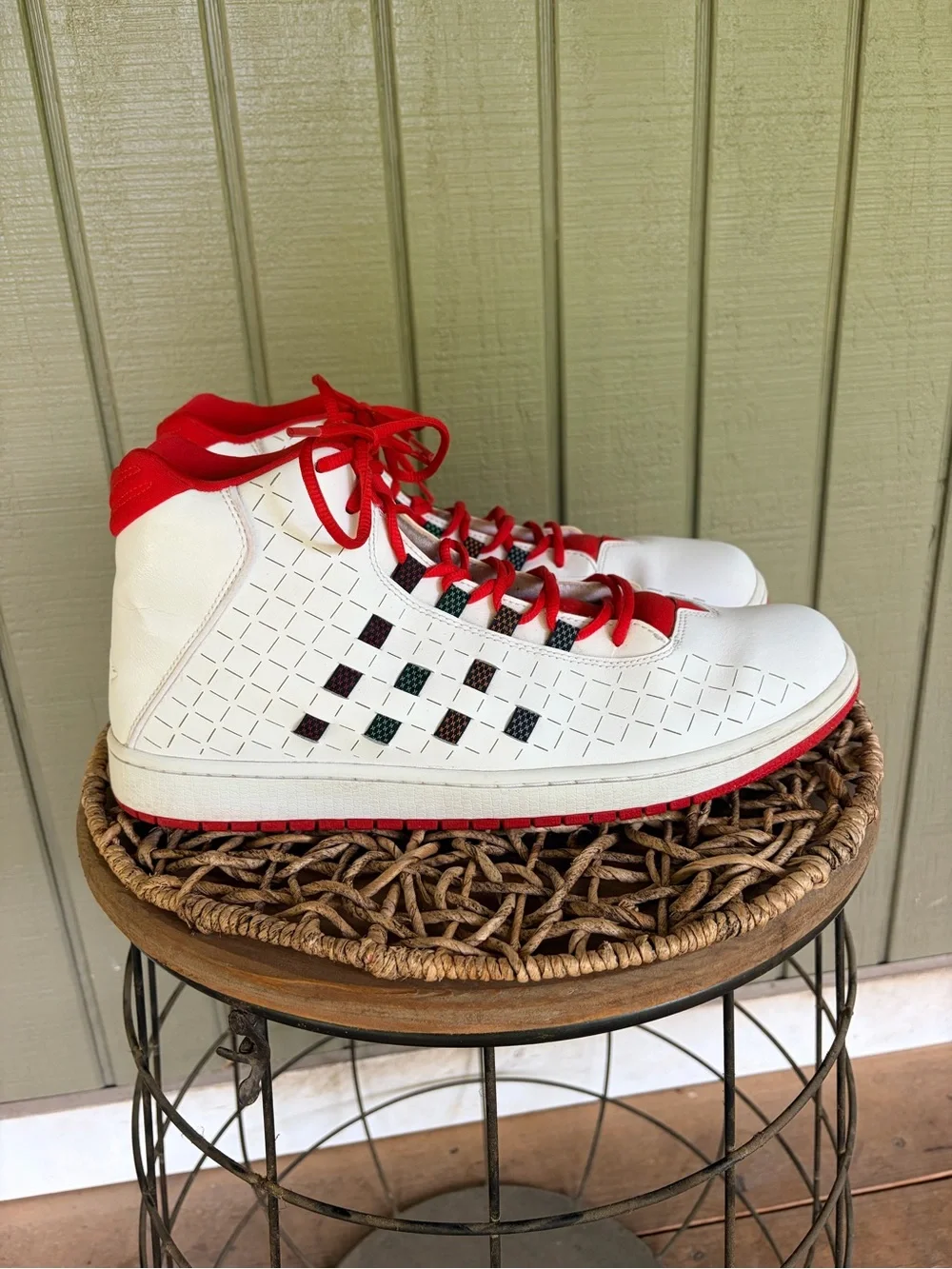 Nike Air Jordan Illusion White University Red 705141-115 Men's Size 14